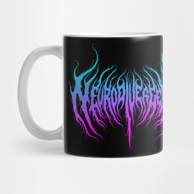 neurodivergent colors death metal design by Tmontijo